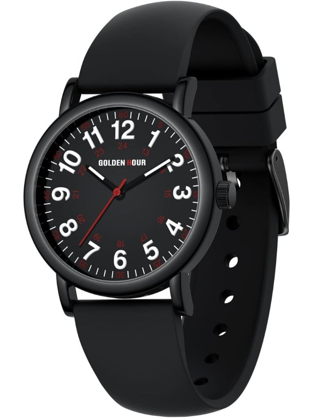 Reliable Waterproof Nurse Watch with Luminous Dial & Colorful Silicone Band